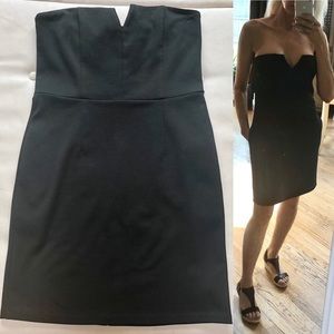 GLAM brand Black Strapless Dress
